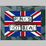 Punks not dead - Britská vlajka nočný " ruský " maskáč - Nightcamo SPLINTER, pánske tričko 100%bavlna